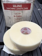 Case Pack of 4 Clear Machine Length Tape - ULINE S-7203, 2 Mil, 3'' x 1,000 yds