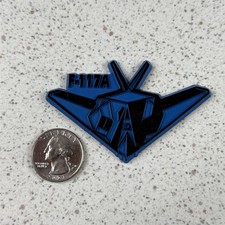 Vtg Action Products F-117A Nighthawk Lockheed Blue Rubber Fridge Magnet #53668