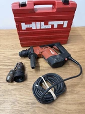 Hilti TE5 Corded Rotary Hammer Drill with Case Extras WORKING