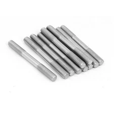10Pcs M6x60mm Double End Threaded Stud Repair Screw Bolt 304 Stainless Steel