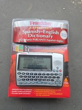 NEW Franklin BES-1850 Merriam Webster Spanish-English Speaking Dictionary