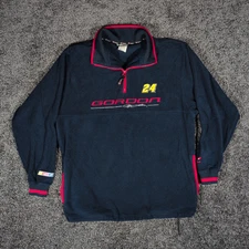 VTG Chase Authentics 1/4 Zip Fleece Men's XL Navy Jeff Gordon NASCAR 24 EUC