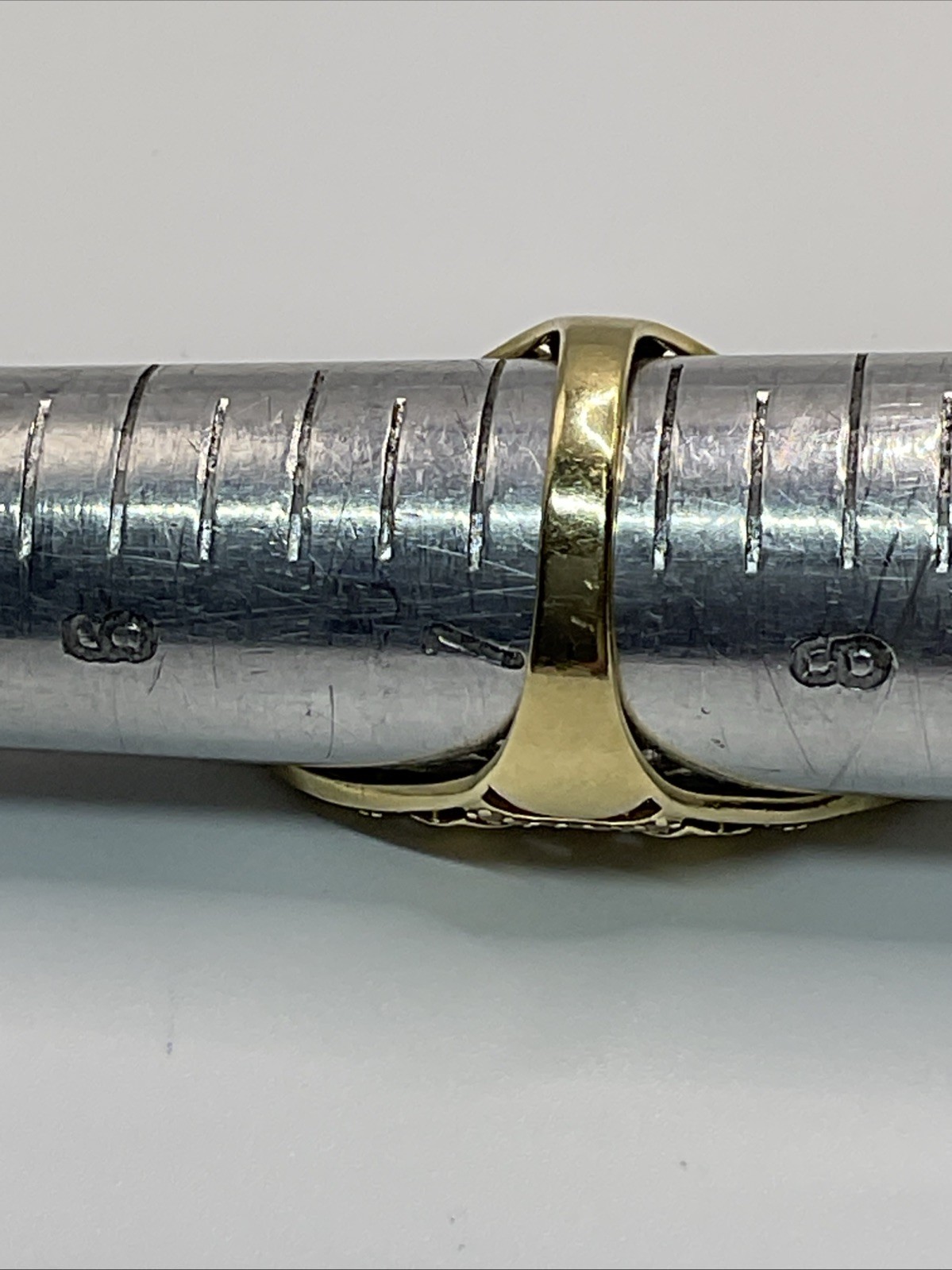 VINTAGE HANDMADE UNIQUE DESIGN Solid 14K Two Tone… - image 11