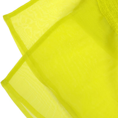 me ISSEY MIYAKE 24SS sheer crepe pleated top yellow