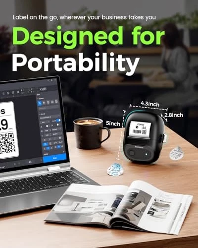 M160 Bluetooth Label Maker with 300+ Templates and 2 Rolls for Home or Office Organization M160 Bluetooth Label Maker with 300+ Templates and 2 Rolls for Home or Office Organization