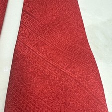 Vtg Wembley Men  s Red Printed 100 Silk Necktie Tie Fast Shipping Free Returns