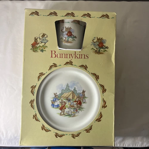 Royal Doulton Bunnykins Cermic Bowl Plate and Mug Vintage (NIB) (M)