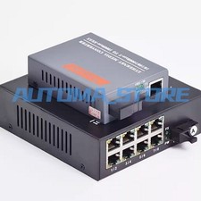 FOR Gigabit Fiber Optic Media Converter 1 CH SC 8 CH RJ45 Converter Transceiver