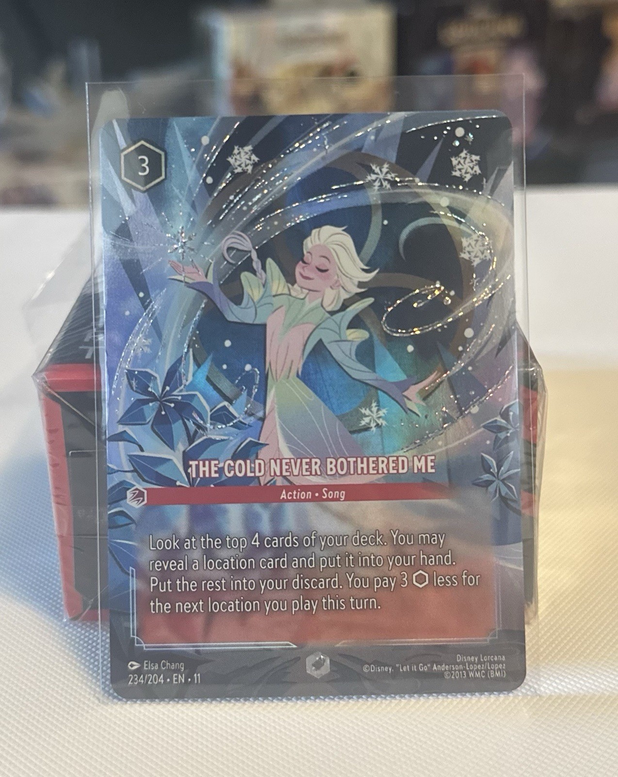Disney Lorcana Winterspell Elsa The Cold Never Bothered Me Enchanted 234/204