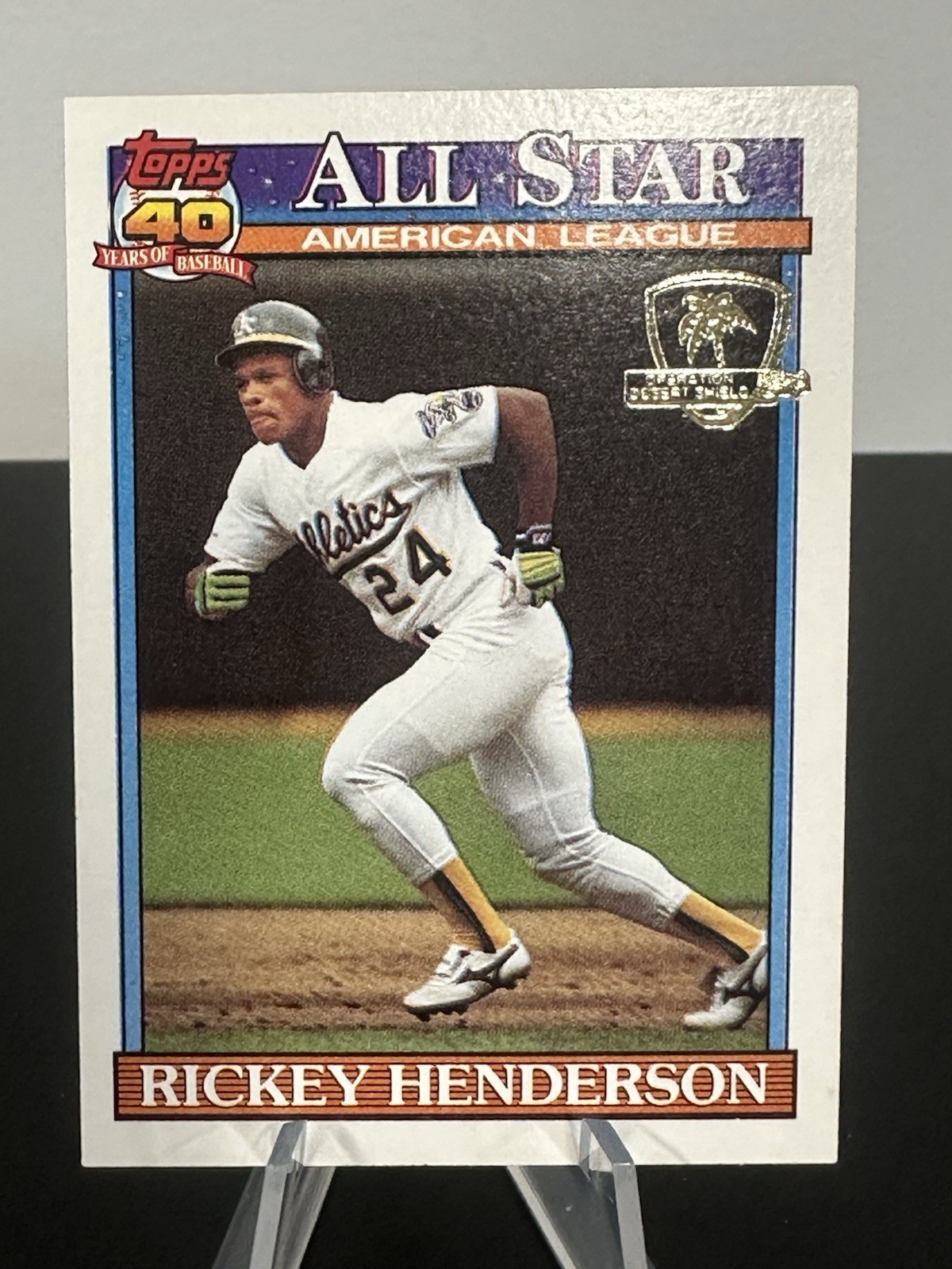 Rickey Henderson #391 Baseball Cards 1991 Topps Desert Shield trading card — raw and PSA graded price guide