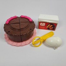 Vintage Fisher-Price 'Fun With Food' Baking Fun Set Playset 6510 Play Food Cake