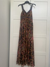 French Connection Printed Brown Multi Maxi Dress - Retail $168 - Size 2