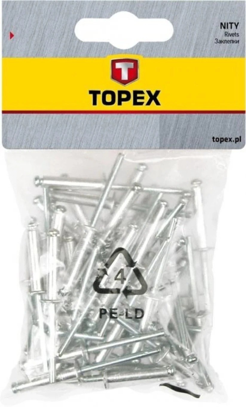 Aluminium rivets 4.8 x 18 mm, 50 pcs./5 complete 43E505