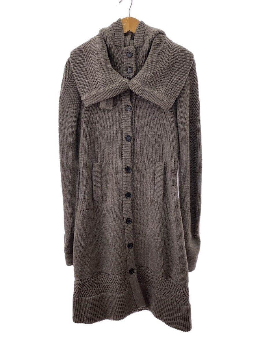 Cappotto CELINE altra maglia con cappuccio L lana GRIGIO 2 8M10 2200