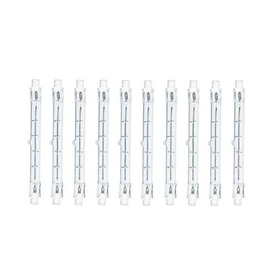 10 x Halogenstab 118mm 80W = 100Watt R7s Lampe Brenner Leuchtmittel warm dimmbar