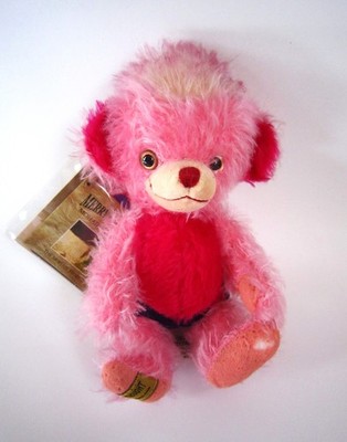 Merrythought Cheeky Bear *Pure Pink Punk Ancestor of Cheeky* 8''. Ltd. Selten.