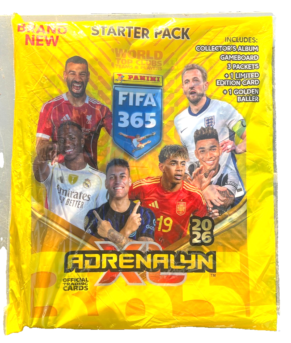PANINI ADRENALYN XL FIFA 365 2026 TRADING CARD STARTER PACK ~ NEW SEALED ~