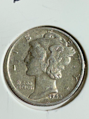 1942-S Mercury Dime 10C Extremely Fine (XF) Condition