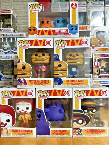 FUNKO POP MCDONALDS AD ICONS COMPLETE SET 85-89 & 2pk Ronald Mac Fry Mayor Lot 6
