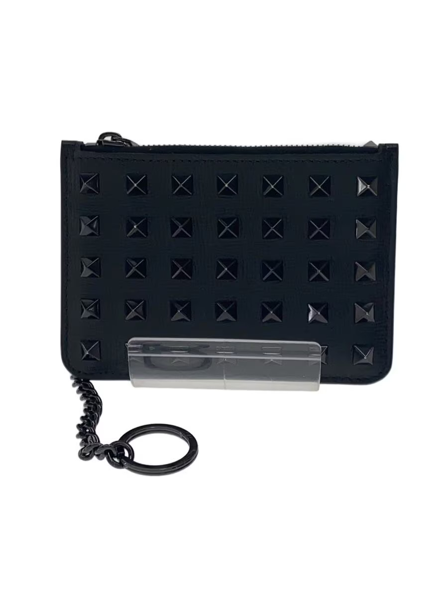 VALENTINO GARAVANI CARD CASE LEATHER BLK MEN
