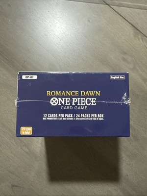 One Piece OP-01 Romance Dawn (Blue Bottom) Factory Sealed Booster box | eBay One Piece OP-01 Romance Dawn (Blue Bottom) Factory Sealed Booster box | eBay
