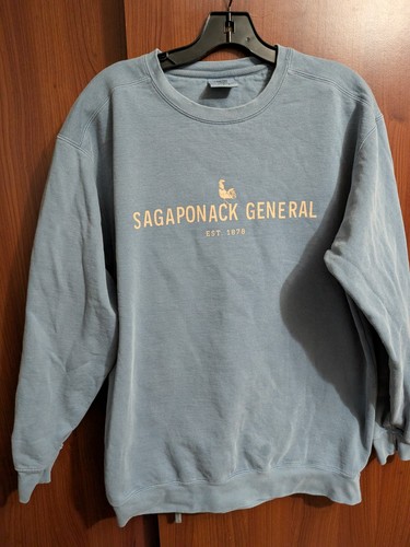 Mens Sagaponack General store sweatshirt pullover L Large blue