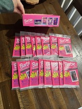 Brand New Vintage 1991 Barbie Trading Cards 16 Packs Plus Box. Rare