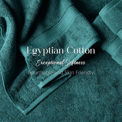 2 - 10 Piece Egyptian Cotton Luxury High Quality Soft Solid Towel Set Collection - Picture 39 of 643