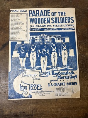 Vintage Sheet Music Parade of the Wooden Soliders Piano Solo leon Essel 