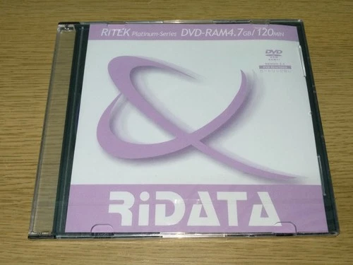 2 RiTEK Platinum Series DVD-RAM 4.7 GB /120 MIN RiDATA new sealed *rare