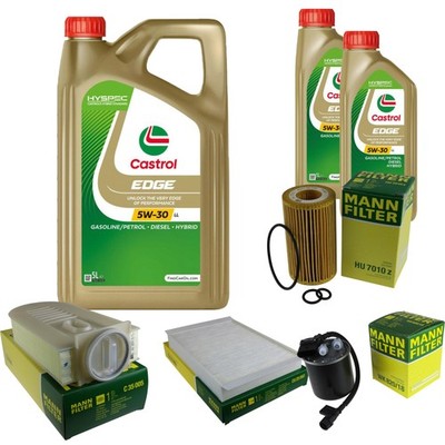 INSPEKTIONSKIT FILTER CASTROL 7L ÖL 5W30 für Mercedes-Benz M-Klasse 166 ML 250