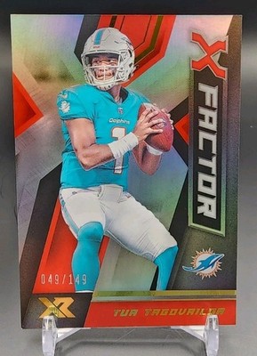 2020 Panini XR Tua Tagovailoa X-Factor #12 Red /149 RC Rookie Dolphins