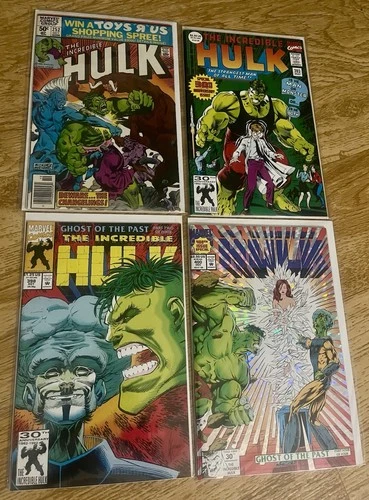The Incredible Hulk Comic Book Lot 4 252 393 398 400 Old Vintage Marvel Vgc