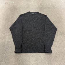 Pendleton Washable Wool Laine Crewneck Sweater color Gray Sz Large