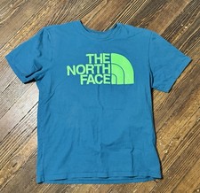 North Face Shirt Adult Medium Red Short Sleeve Crewneck Mens Graphic Tee Outdoor