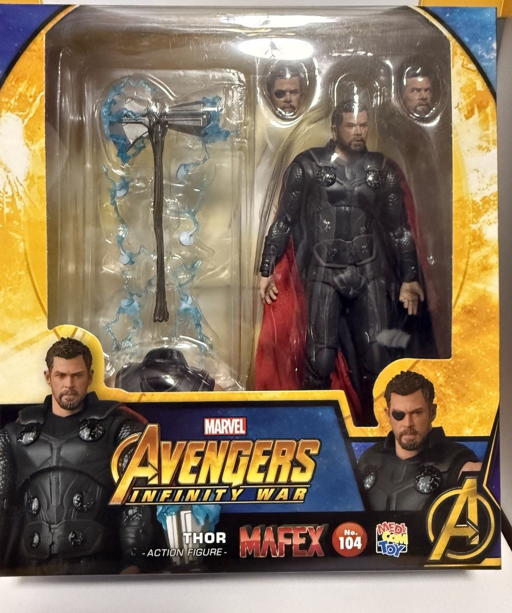 マフェックス No.104 MAFEX THOR（INFINITY WAR） MAFEX No. 104 THOR AVENGERS INFINITY WAR Medicom Action Figure New