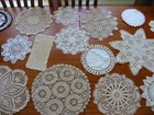 Beautiful Vintage Lot of 18 Cotton Crochet Doilies   Beautiful Set! — photo 1