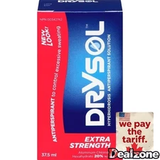 Drysol Extra Strength Bottle 20% Anti-Perspirant 37.5 ml, Fresh from Canada