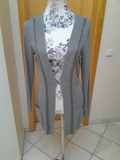 Orsay 38 damen strickjacke grau perlen glitze...