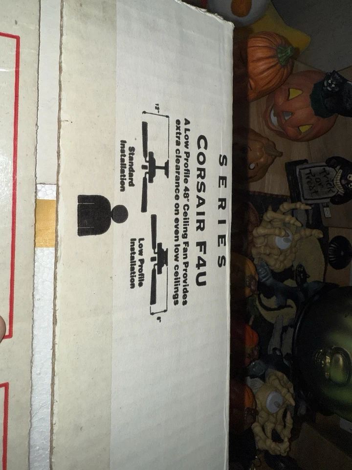 VTG Corsair F4U Series 48" Ceiling Fan Hunter Fantasy Flyer WW2 Fighter RARE NEW - Image 3 of 4