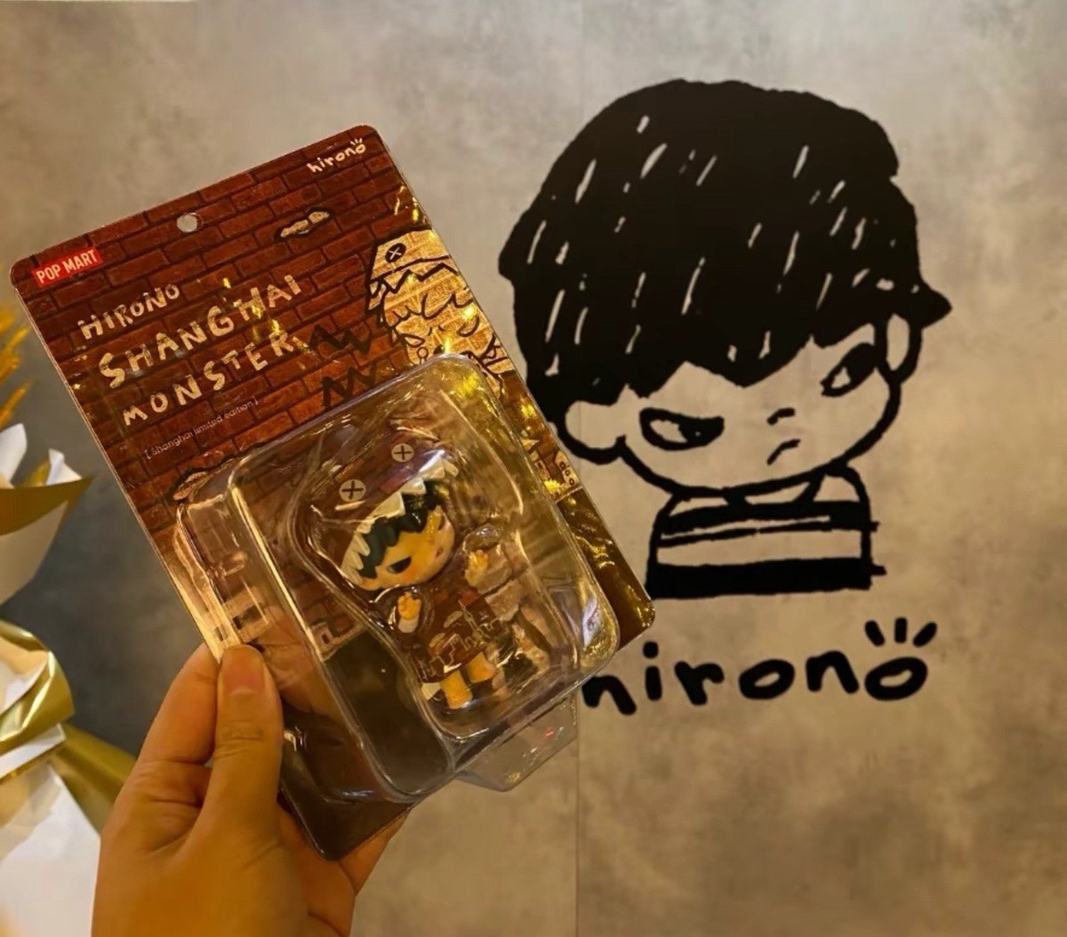 Authentic hirono Ono Shanghai Limited - Monster Hanging Card Toy