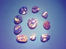 Yooperlite Fluorescent Sodalite - 0.5 oz Total. 10 Bright Mini Yooperlites