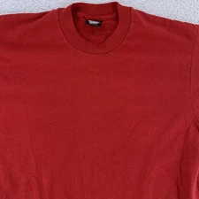 Vintage Blank Red Screen Stars Best Shirt Mens M/L Made USA Crewneck 90s Tee