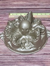 Nordic Ware Octopus Cake Pan Cast Aluminum Baking Pan - 10 Cup/2.4 Liters