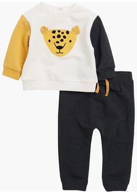FOCUS Leopard Sweatshirt Set Baby Boy Size 24M