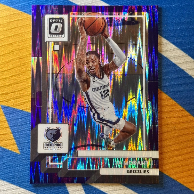 2022-23 Panini Donruss Optic - Ja Morant #176 Purple Shock Prizm Grizzlies