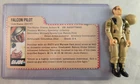 Gi Joe Hasbro 1983 Tan Grunt Falcon Pilot File Card Vintage 3.75 ARAH Complete