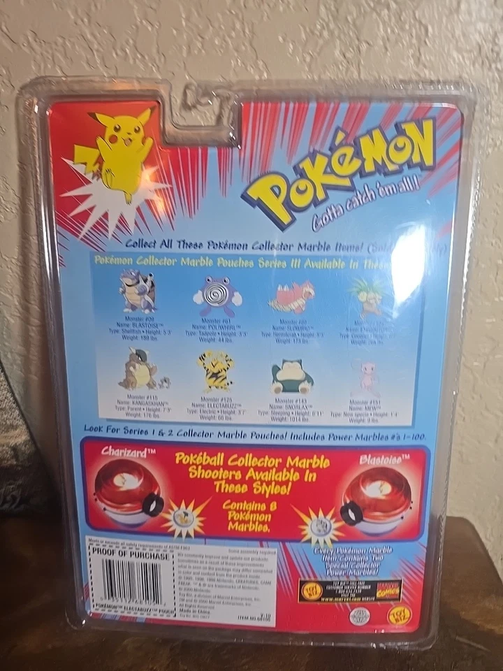 Bolsas de mármol coleccionables Pokémon raras serie 3 Electabuzz #125 selladas nuevas en paquete 2000 Foto 4 de 4