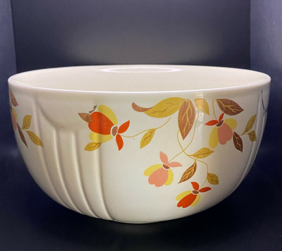 Vintage Hall Jewel Tea Autumn Leaf Mixing Bowl   Large 9''   Good Condition (A17)