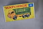 1966 Matchbox 4 Lesney No4 4D Dodge Stake Truck BPW Nr Mint Box